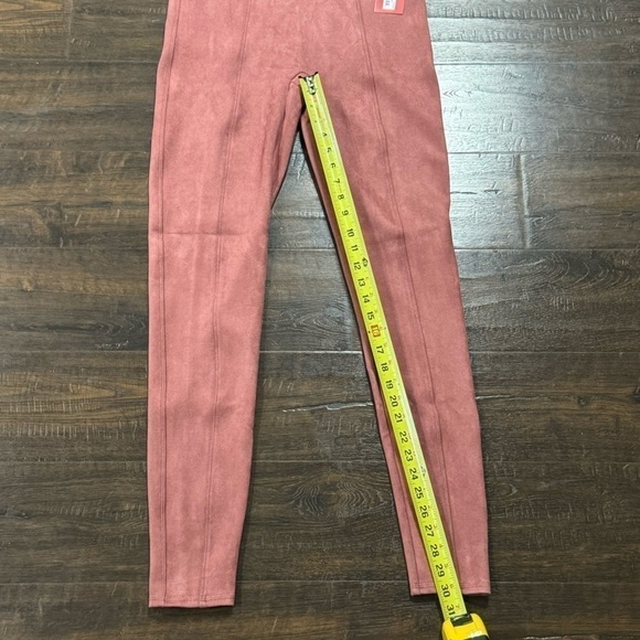 Spanx Faux Suede Rich Rose Leggings Size Large Tall Women - Picture 12 of 12